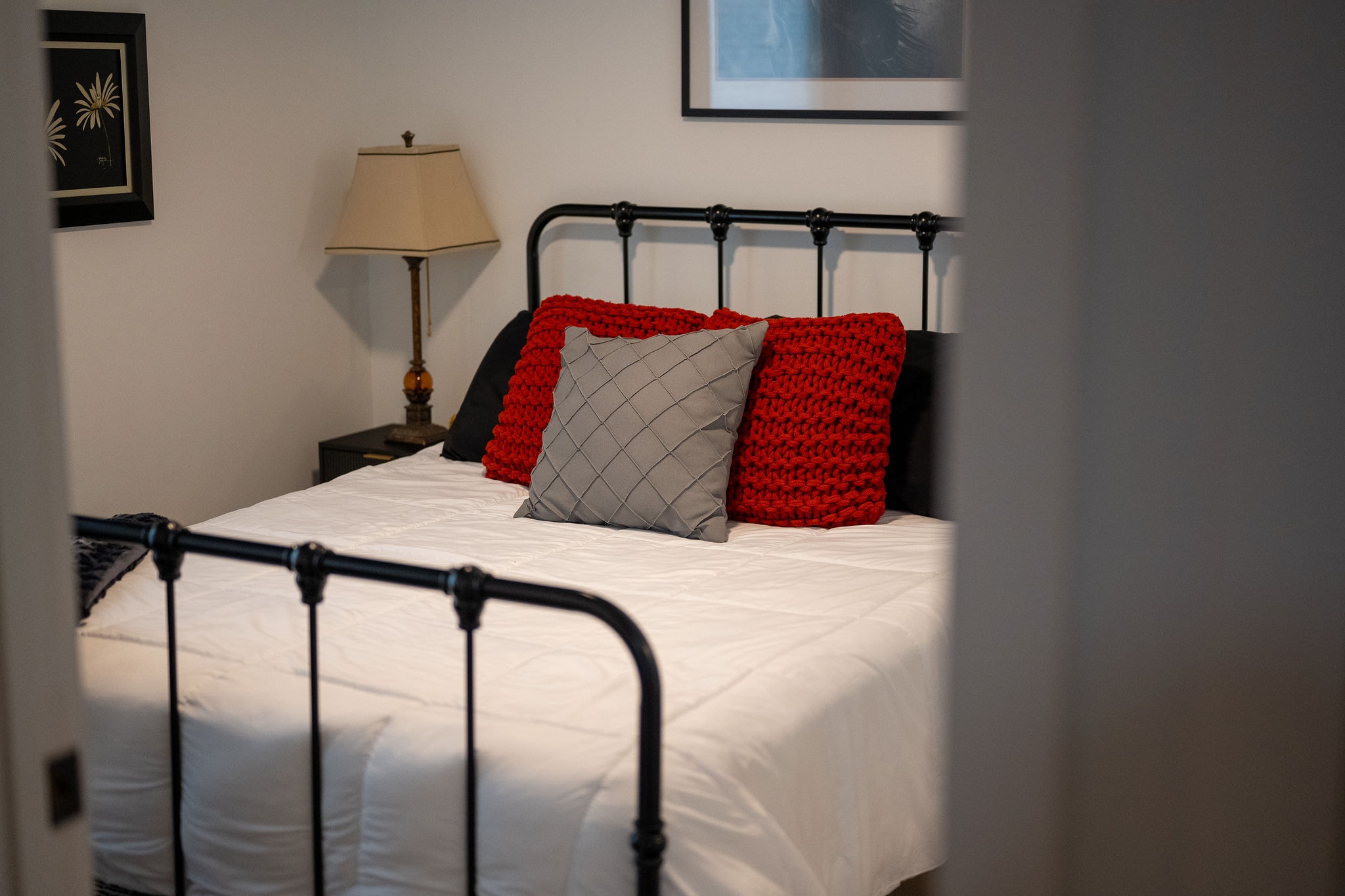 Bedroom — Red Accents