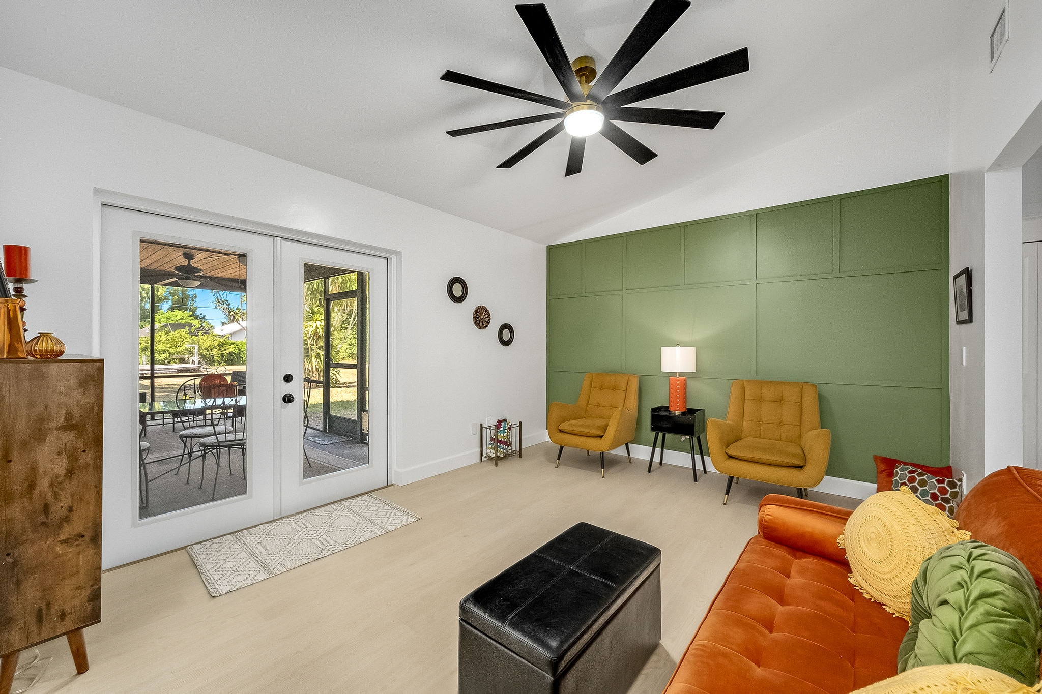 Living Room — Green Wall